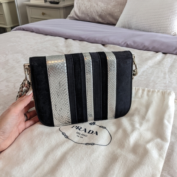 Prada 💎 Python & Ayers Arcade Bag - Picture 4 of 11